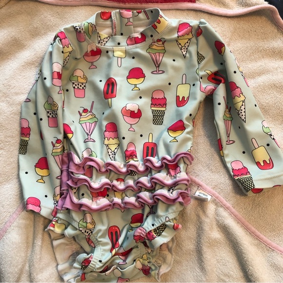 Toddler Ice-cream Swimsuit - Picture 2 of 4